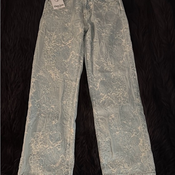 Light Blue Patterned Jeans - Picture 1 of 4